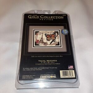 Dimensions Gold Collection "Travel Memories" 5x7 Cross Stitch Kit 2004 - 6996